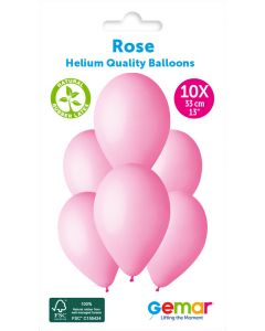 6 Packs of 10 Plain Balloons Rose G120 / 33cm #006 - 346961