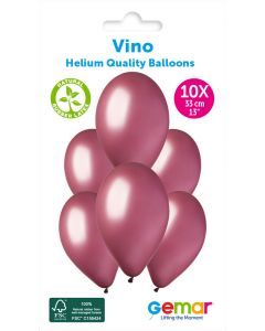 6 Packs of 10 Plain Balloons Vino G120 / 33cm #101 - 347210