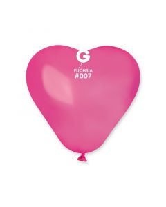 Pk100 Heart Shape Balloons Fuchsia #007 - CR6.007.100