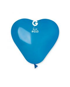 Pk100 Heart Shape Balloons Blue #010 - CR6.010.100