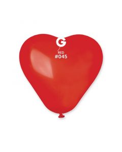 Pk100 Heart Shape Balloons Red #045 - CR6.045.100