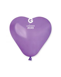 Pk100 Heart Shape Balloons Lavender #049 - CR6.049.100