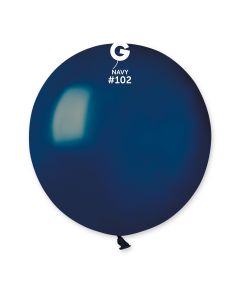 Pk25 Latex Balloons Navy #102 - G19.102.25