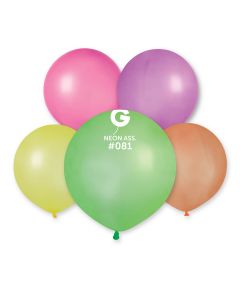 Pk25 Latex Balloons Neon Assorted #81 - GF19.081.25