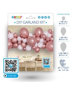 Diy Garland - Kit White & Rose Gold - 031393