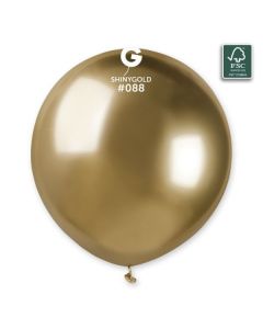 3 Latex Balloons 100% Fsc Shiny Gold #088 - 306941