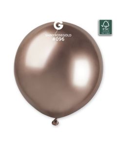 3 Latex Balloons 100% Fsc Shiny Rosegold #096 - 306996