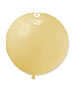 Pk1 Latex Balloon G30 Baby Yellow #043 - 329827