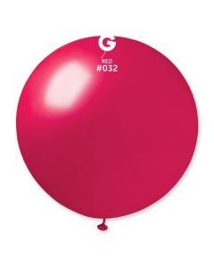 Pk1 Latex Balloon G30 Metallic Red #032 - 329971