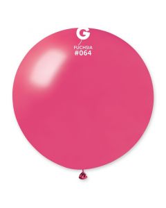 Pk1 Giant Metallic Balloon Fuchsia #064 - 340013