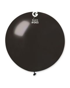 Pk1 Latex Balloon G30 Metallic Black #065 - 340020