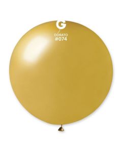 Pk1 Latex Balloon G30 Metallic Dorato #074 - 340044