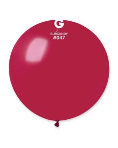 Pk1 Latex Balloon G30 Burgundy #047 - 340204