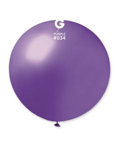 Pk1 Giant Metallic Balloon Purple #034 - 340303