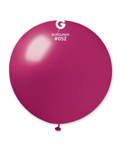 Pk1 Giant Metallic Balloon Burgundy #052 - 340341