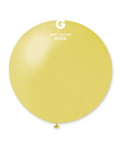 Pk1 Giant Metallic Balloon Baby Yellow #056 - 340372