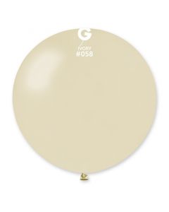 Pk1 Giant Metallic Balloon Ivory #058 - 340389