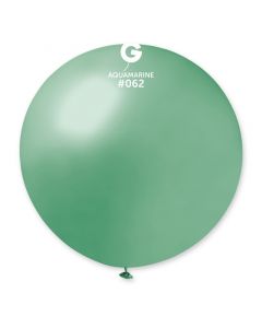 Pk1 Giant Metallic Balloon Aquamarine #062 - 340402