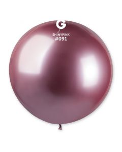 Pk1 Latex Balloon G30 Shiny Pink #091 - 342970