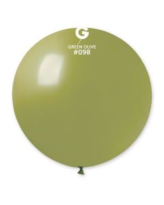 Pk1 Latex Balloon G30 Green Olive #098 - 343328