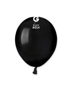 Pk50 Latex Balloons Black #014 - A50.014.50