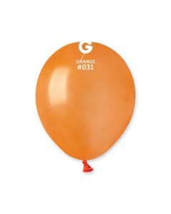 Pk50 Latex Balloons Metallic Orange #031 - A50.031.50