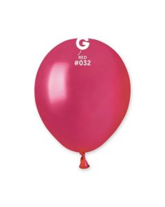 Pk50 Latex Balloons Metallic Red #032 - A50.032.50