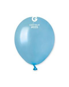 Pk50 Latex Balloons Metallic Light Blue #035 - A50.035.50