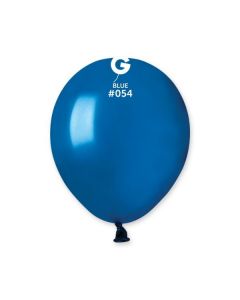 Pk50 Latex Balloons Metallic Blue #054 - A50.054.50