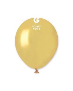 Pk50 Latex Balloons Metallic Dorato #074 - A50.074.50