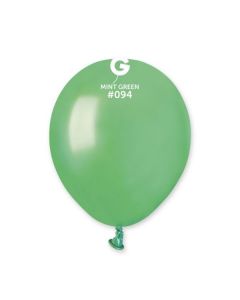 Pk50 Latex Balloons Metallic Mint Green #094 - A50.094.50