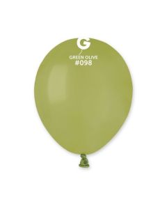 Pk50 Latex Balloons Green Olive #098 - A50.098.50