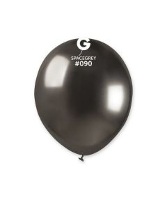 Pk50 Latex Balloons Shiny Space Grey#090 - AB50.090.50