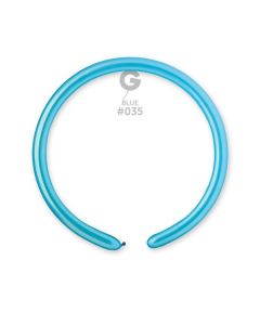 Pk100 Modelling Balloons Metallic Light Blue #035 - D2.035.100