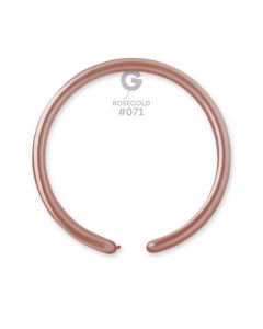 Pk100 Modelling Balloons Metallic Rose Gold #071 - D2.071.100