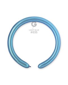 Pk100 Modelling Balloons Metallic Light Blue #035 - D4.035.100