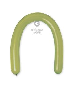 Pk50 Modelling Balloons Green Olive #098 - D6.098.50