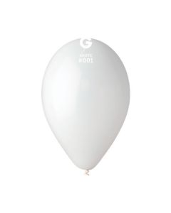 Pk50 Latex Balloons White #001 - G120.001.50