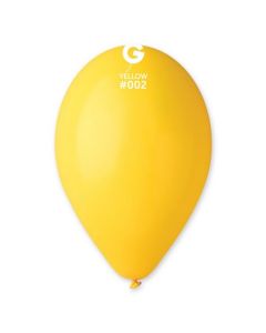 Pk50 Latex Balloons Yellow #002 - G120.002.50