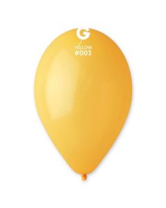 Pk50 Latex Balloons Yellow #003 - G120.003.50