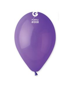 Pk50 Latex Balloons Purple #008 - G120.008.50