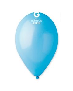 Pk50 Latex Balloons Light Blue #009 - G120.009.50