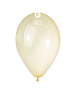 Pk50 Latex Balloons Crystal Yellow #015 - G120.015.50