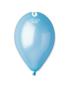 Pk50 Latex Balloons Metallic Light Blue #035 - G120.035.50