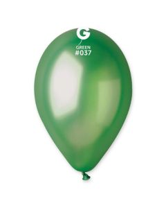 Pk50 Latex Balloons Metallic Green #037 - G120.037.50