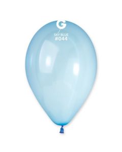 Pk50 Latex Balloons Crystal Sky Blue #044 - G120.044.50