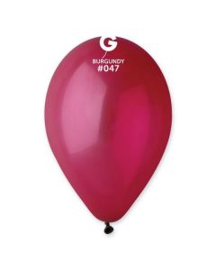 Pk50 Latex Balloons Burgundy #047 - G120.047.50