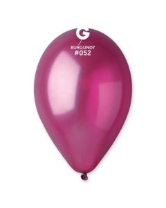 Pk50 Latex Balloons Metallic Burgundy #052 - G120.052.50