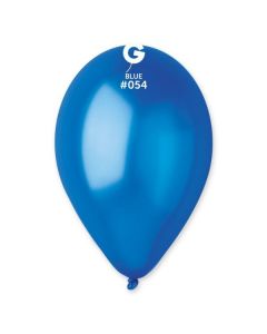 Pk50 Latex Balloons Metallic Blue #054 - G120.054.50