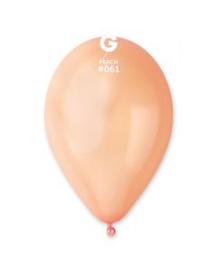 Pk50 Latex Balloons Metallic Peach #061 - G120.061.50